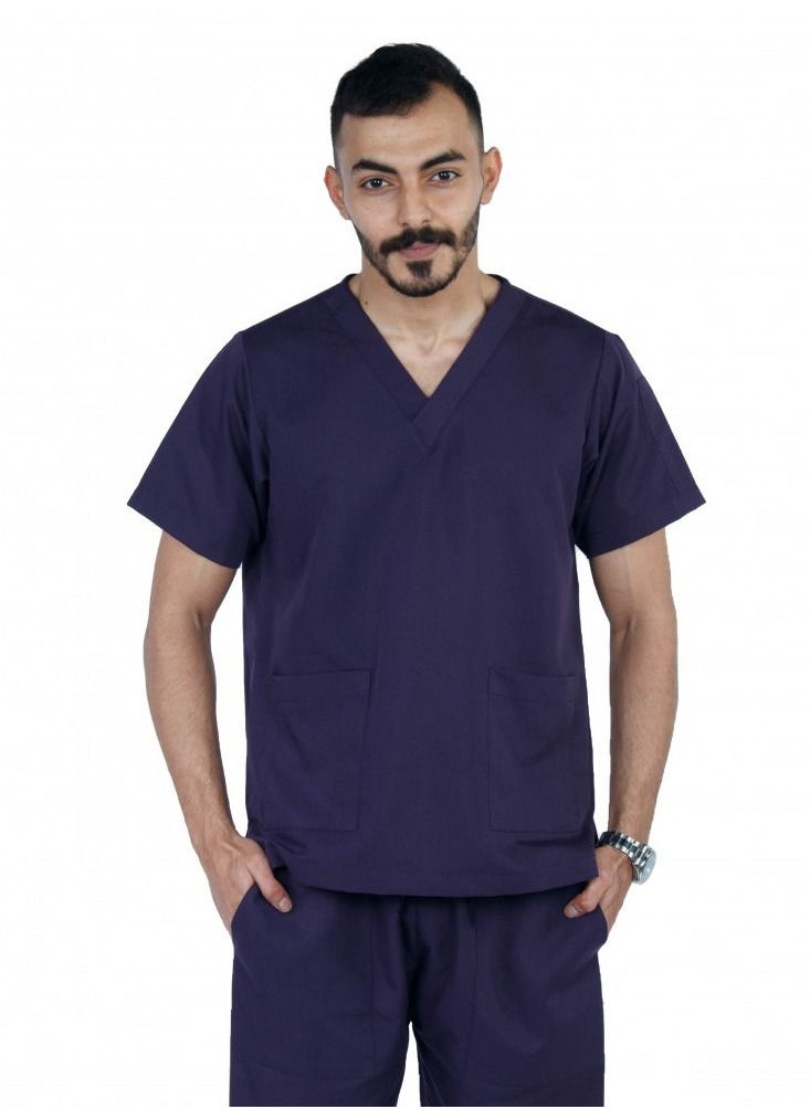 Kenzi Kenzi medical scrub set for unisex dark purple 1  - Image 2