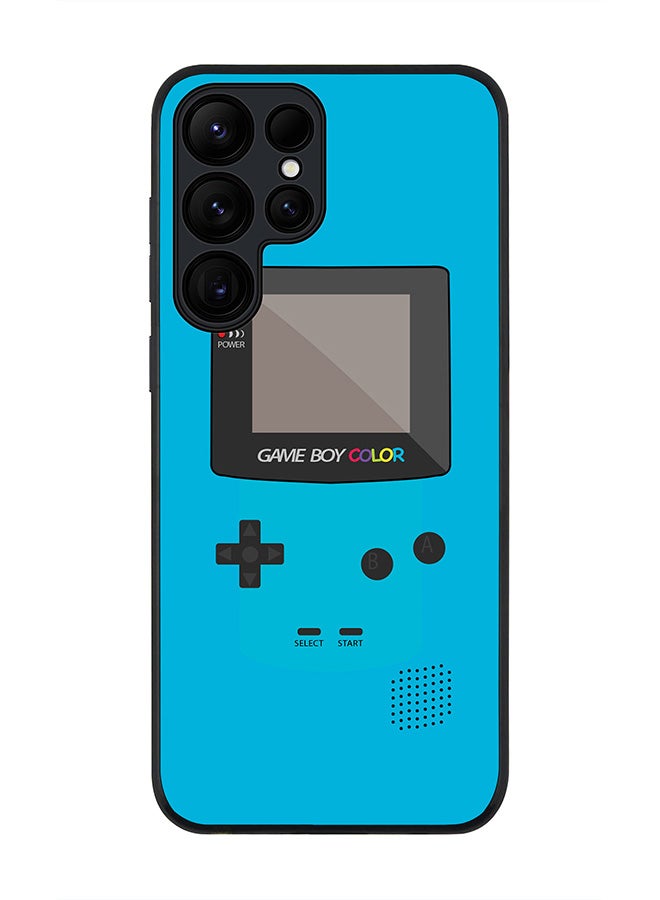 Stylizedd For Samsung Galaxy S25 Ultra 5G Case,Slim fit Camera Protection, Shockproof Thin Phone cover  - Gameboy Color - Blue - Image 1