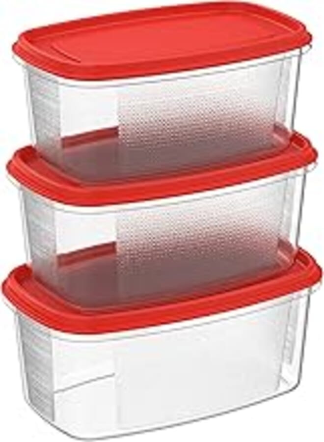 Cosmoplast Plastic Food Savers Oval Containers Set