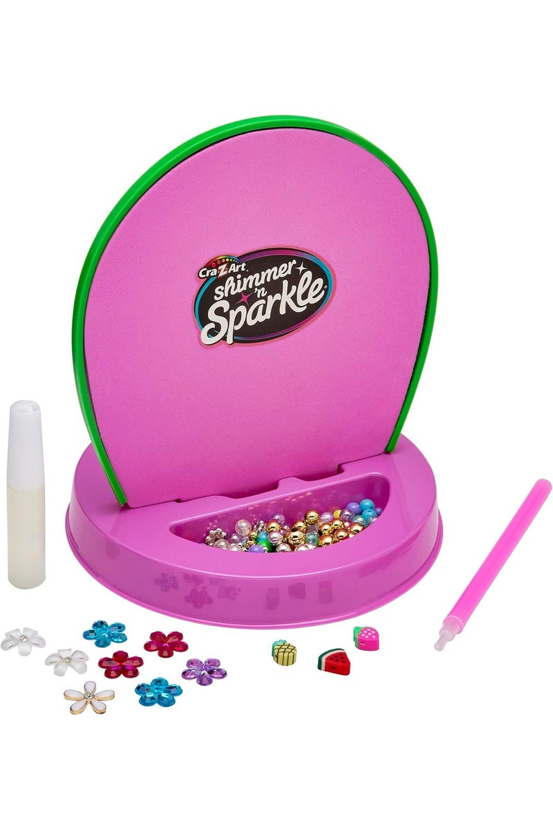 Make It Real Shimmer N Sparkle Sparkling Headbands & Hair Charms Craft Kit, Make 10 Glam Designs - Image 3