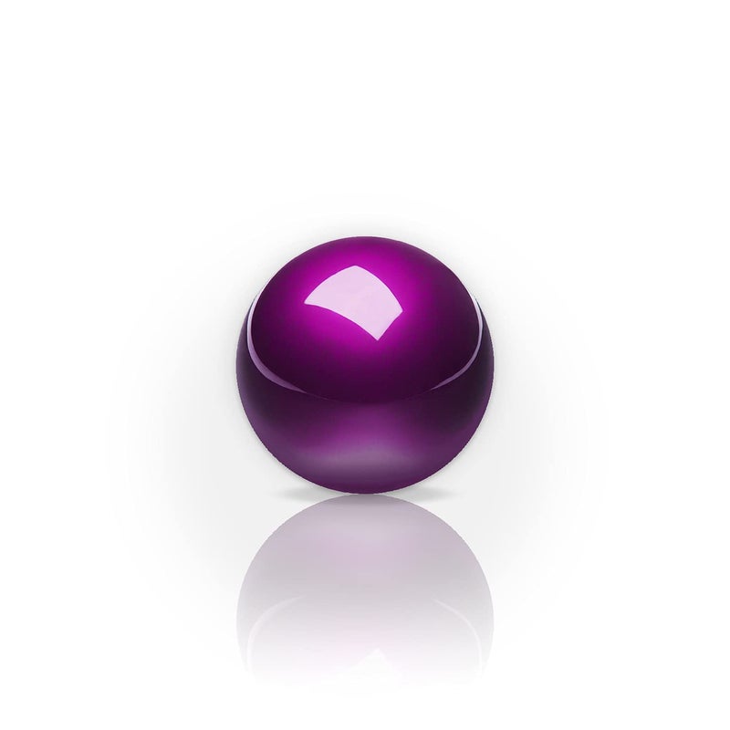 Perixx PERIPRO-303GP كرة تتبع بديلة 34 مم - كرة بنفسجية لامعة لـ Logitech M570، MX Ergo، PERIMICE-517/717 - تحكم سلس ودقيق لفأرات التتبع - Image 1