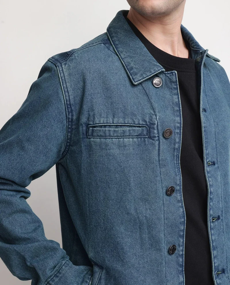 Rare Rabbit Men's Regular Fit Plain Jacket