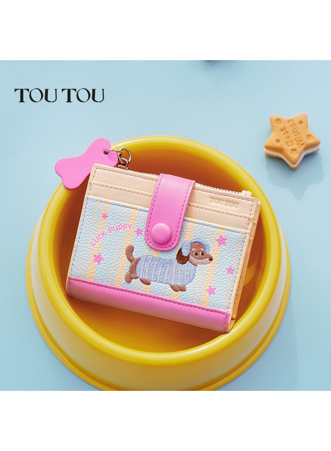 Toutou Wallet Sausage Dog Wallet Cute Card Holder Coin Purse Birthday Gift For Girls To Give To Girlfriends - Image 1