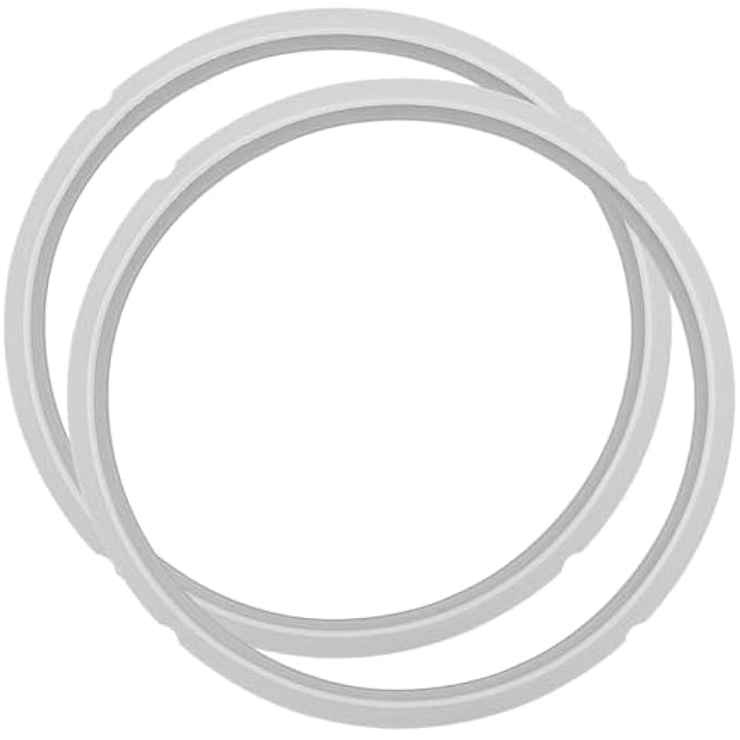 CKANDAY 2 Pack Silicone Sealing Rings Compatible For Instant Pot 6 Quart Pressure Cookers Replacement Silicone Gasket Seal Rings Fit IpDuo60 Duo50 Lux60 Lux50 Csg60 Csg50 For 56 Qt Instapot Clear - Image 1