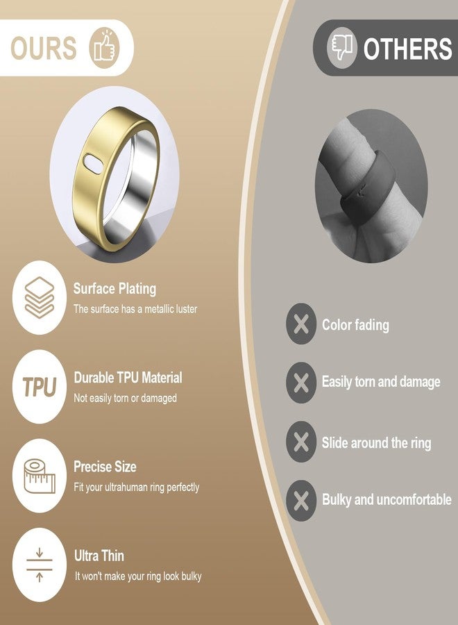 ZOOROO 3 Pack Cover Compatible with Ultrahuman Ring Air, Support Charging with Cover on, Anti-Scratch TPU Ultra Human Ring Protector for Women Men - Image 5