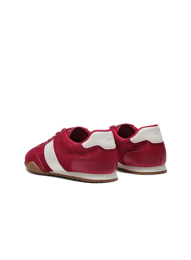 Belle Patchwork Derby Shoes Women Spring New Melade Retro Shoes Jd014am6 Red Size 36 - Image 3