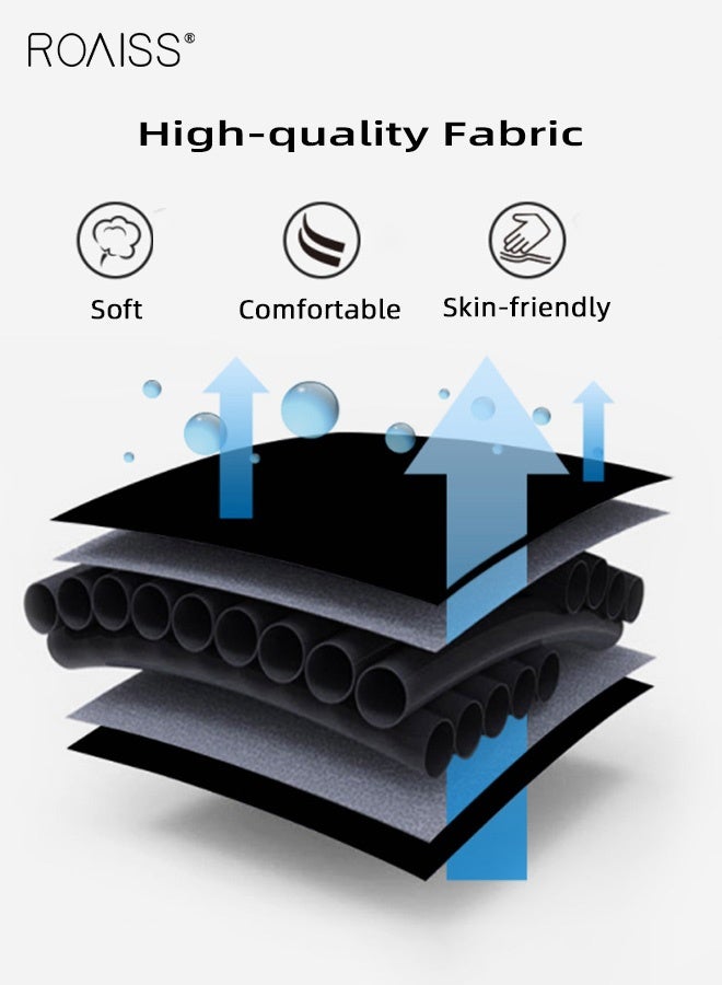 roaiss Men's 2 Piece Matching Swim Set, Printed Short Sleeve Swimwear Set,  Pullover Stretch Fit Swim Shirt and Shorts Set, Breathable Quick Dry Swimsuit Set for Beach Pool Vacation Resort, Summer Essentials Casual Beachwear, Black - Image 2