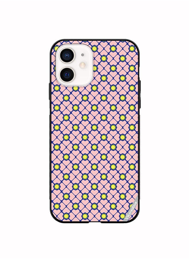 Protective Case Cover For Apple iPhone 11 Abstract Clover Leaves Geometric Retro Design Multicolour