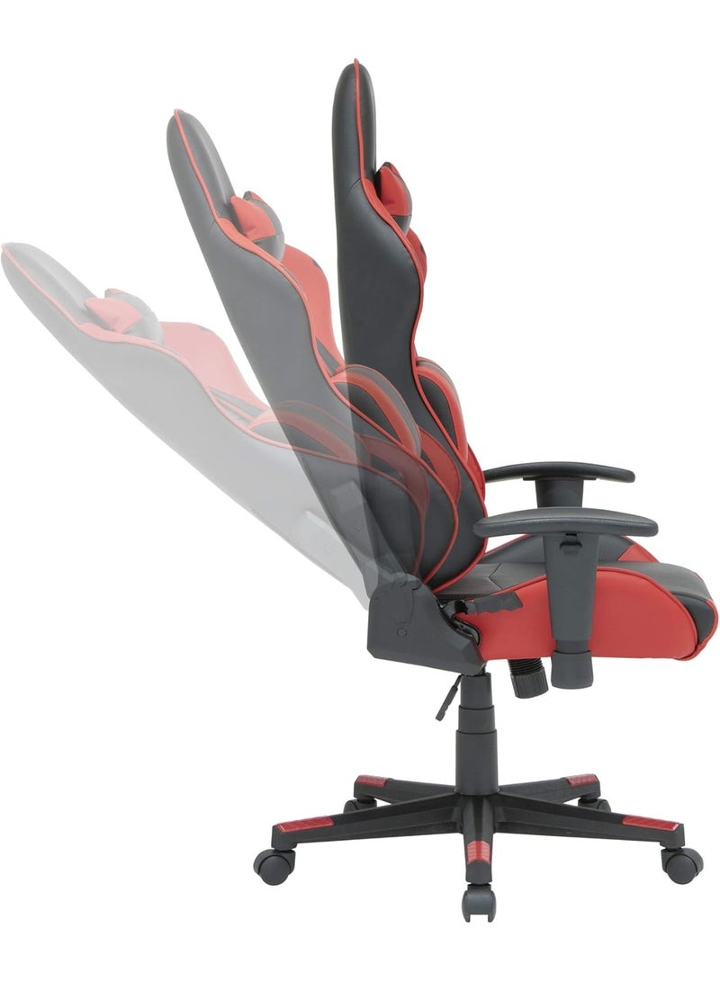 Ergonomic Gaming Chair with High Back Support, Swivel Base, Height and Tilt Adjustment, Removable Lumbar Support and Headrest Pillow for Gaming and Office Use - Image 3