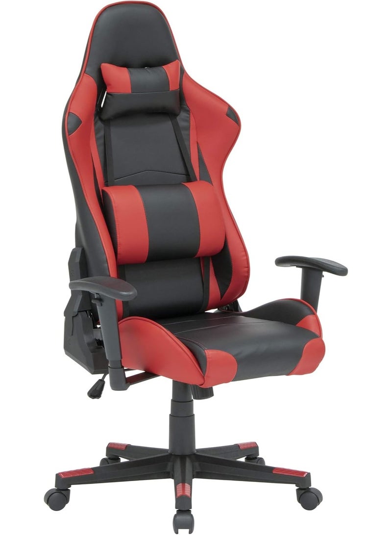 Ergonomic Gaming Chair with High Back Support, Swivel Base, Height and Tilt Adjustment, Removable Lumbar Support and Headrest Pillow for Gaming and Office Use - Image 1
