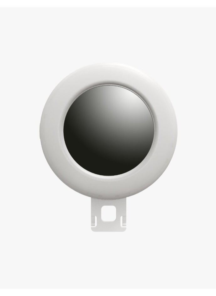 porodo - Lifestyle Clip-On Mirror Fill Light / Customizable Light Modes / Mini Mirror with Ring Light/ Travel Mirror / Compact Size / Suitable for Mobile / Portable Mirror with Light - White - Image 1