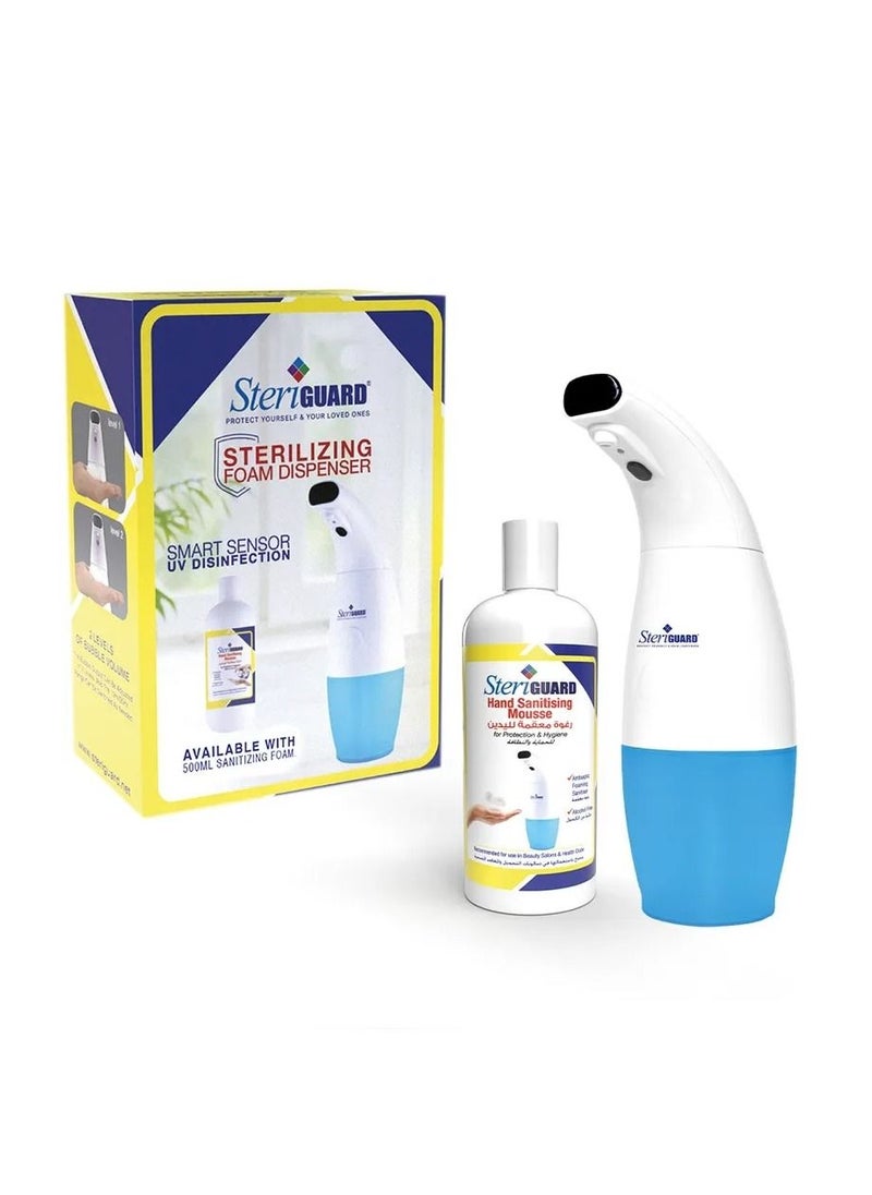 Steriguard - Steriguard Touchless Sanitizing Foam Dispenser Kit – 500ml Automatic Foam Dispenser with Refillable Sanitizer for Hygienic Hand Cleaning - Image 1