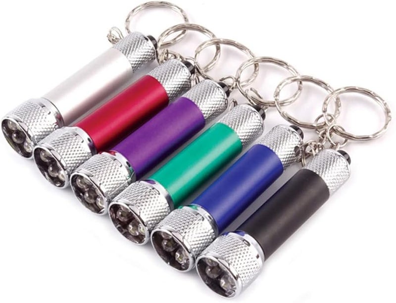 24 Pcs Mini Portable LED Keychain Flashlight Ultra Alloy For Camping Hiking Outdoor - Image 4