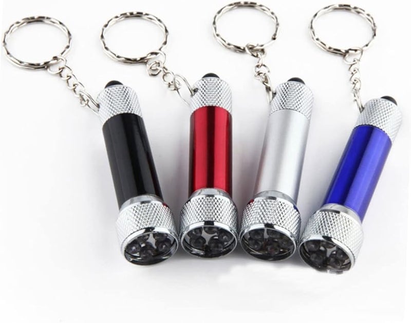 24 Pcs Mini Portable LED Keychain Flashlight Ultra Alloy For Camping Hiking Outdoor - Image 3