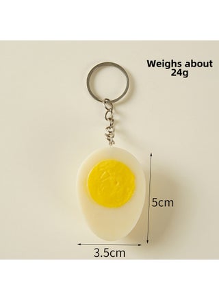 PVC Boiled Egg Keychain CharmHalf a cooked egg-silver ordinary keychain Half a cooked egg-silver ordinary keychain - pzsku/ZB245E942EA8BC115EA29Z/45/1746209323/05fc960c-8e6b-4ec1-8339-79fd99afa369