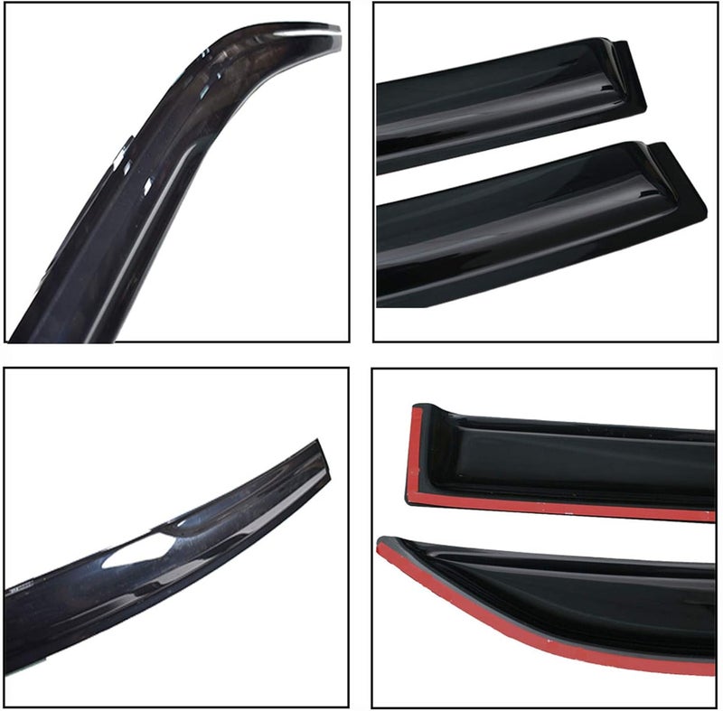 munirater Acrylic Window Visors Rain Guards for 2011-2020 Dodge Charger - Image 3
