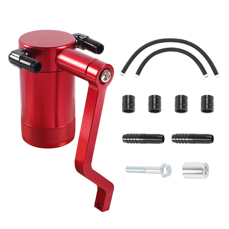 POSENG Billet Catch Can Air Oil Separator ZBracket Technology Compatible with Chrysler Dodge Charger Challenger 20112021 64 L Red