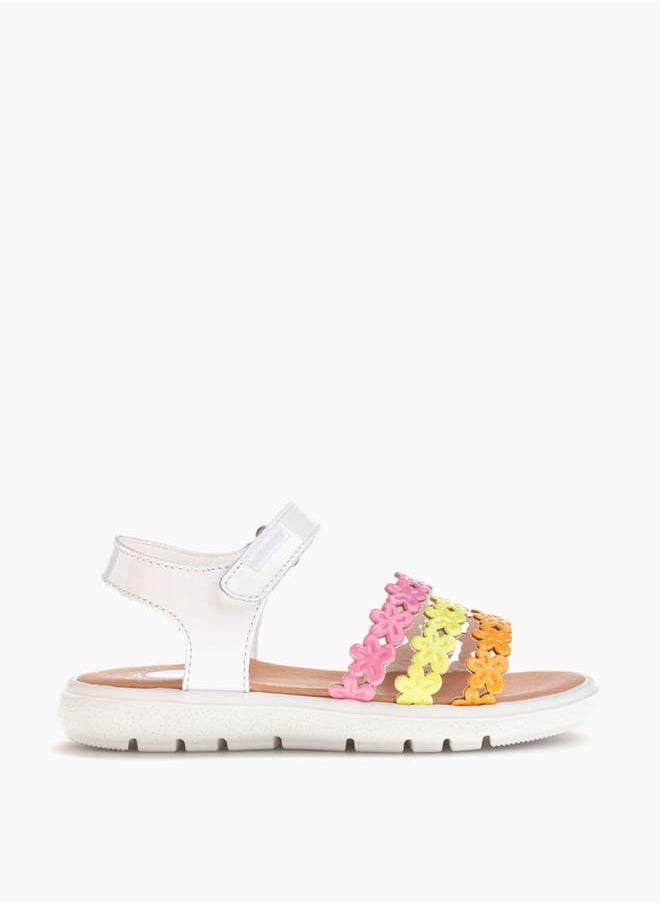 Pablosky Girls Strap Sandals With Hook And Loop Closure  - Image 1