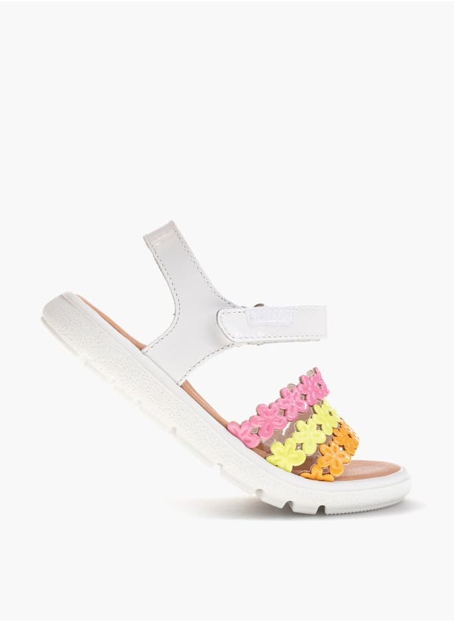 Pablosky Girls Strap Sandals With Hook And Loop Closure  - Image 4