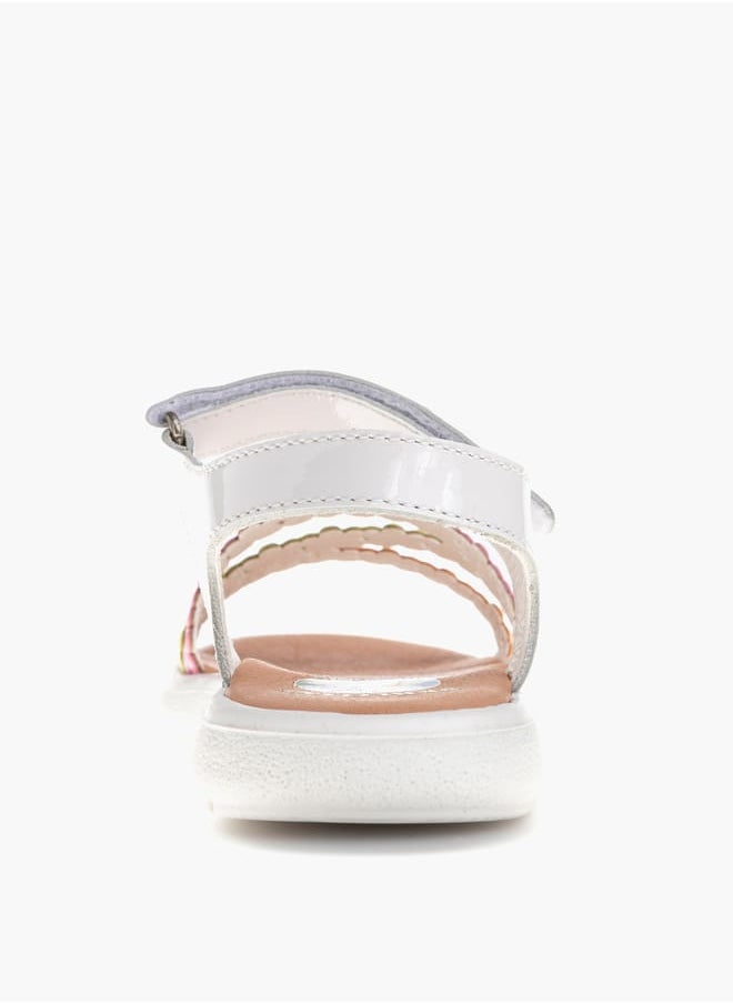 Pablosky Girls Strap Sandals With Hook And Loop Closure  - Image 2