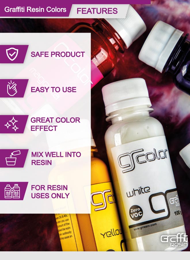 Graffiti Resin Color Yellow 100ml - Image 2