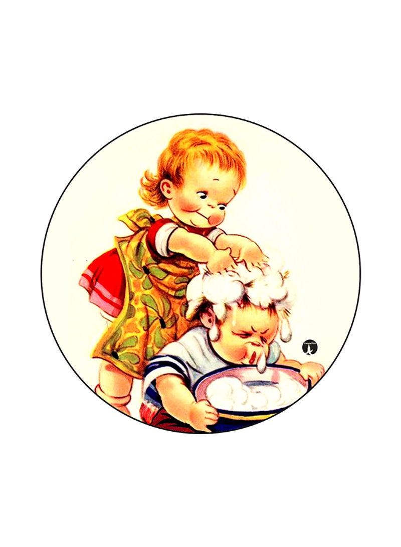 RKN Vintage Art Print Mouse Pad Multicolour