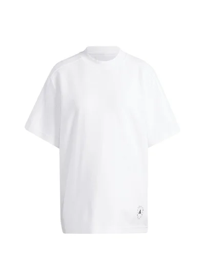 Adidas Adidas Asmc Logo Tee White Training T-Shirts For Women 2Xs