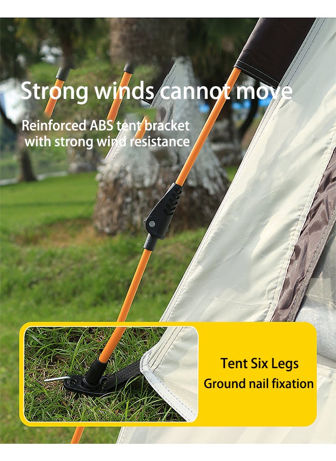 Arabest Outdoor Camping Tent,Hexagonal Tent,5-8 Person Family Tent,Double Waterproof,2 Doors and 4 Windows,With Awning,Easy to Install and Carry,Suitable for Traveling with Family(320*320*180cm)  - Image 5
