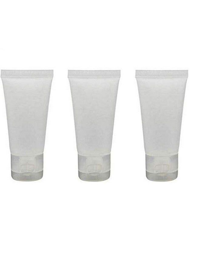 LASSUM 10 Pcs Clear Empty Refillable Plastic Squeeze Soft Tubes Bottle Flip Cap Cosmetic Body Hand Lotion Shampoo Squeeze Bottle (15Ml) - Image 1