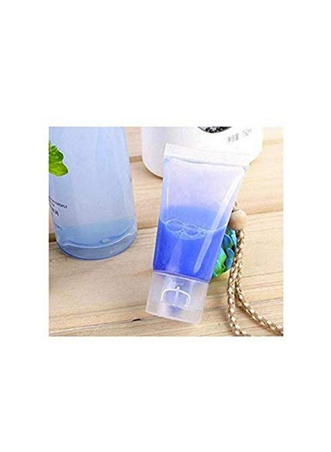 LASSUM 10 Pcs Clear Empty Refillable Plastic Squeeze Soft Tubes Bottle Flip Cap Cosmetic Body Hand Lotion Shampoo Squeeze Bottle (15Ml) - Image 5