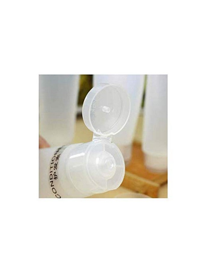 LASSUM 10 Pcs Clear Empty Refillable Plastic Squeeze Soft Tubes Bottle Flip Cap Cosmetic Body Hand Lotion Shampoo Squeeze Bottle (15Ml) - Image 3