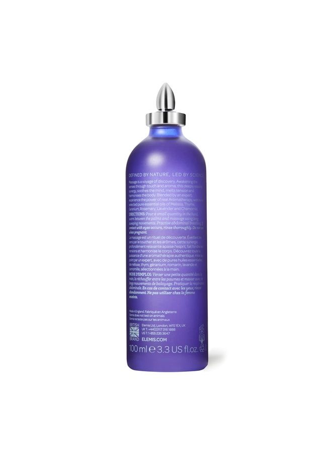 Elemis De-Stress Massage Oil | Harmonizing Oil Deeply Nourishes, Relaxes, and Calms the Body and Mind with a Blend of Essential Oils, 3.3 Fl Oz 