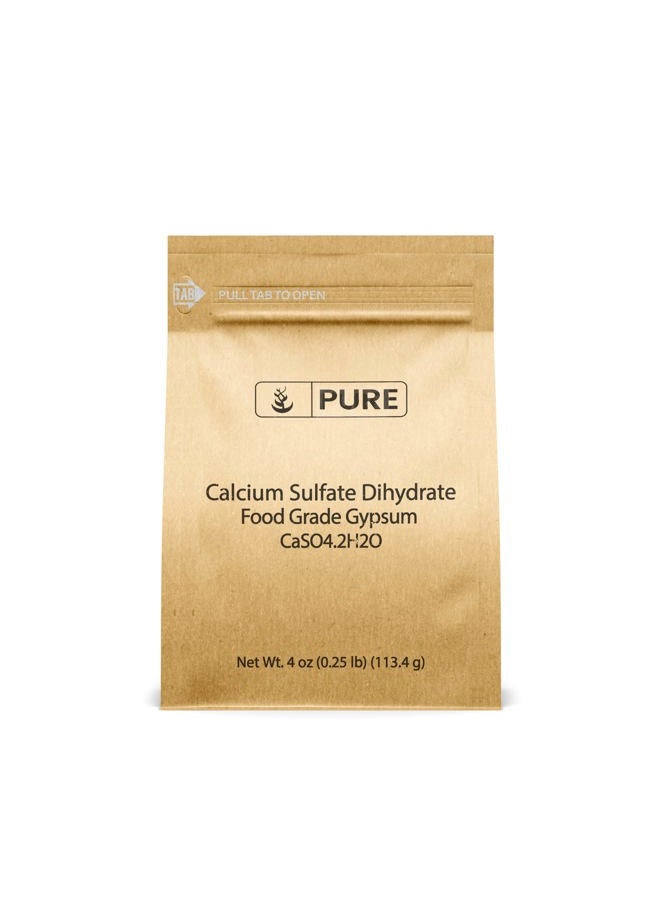 PURE ORIGINAL INGREDIENTS Pure Original Ingredients Calcium Sulfate (4 oz) Baking, Water Treatment & Gardening - Image 1