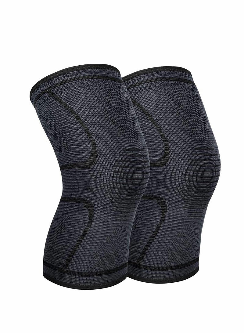 Excefore Knee Brace Adjustable Support, Pads Open-Patella Stabilizer Anti Slip with High Grade Quality Breathable Neoprene for Any Sport Protection, Recovery and Pain Relief - Image 1