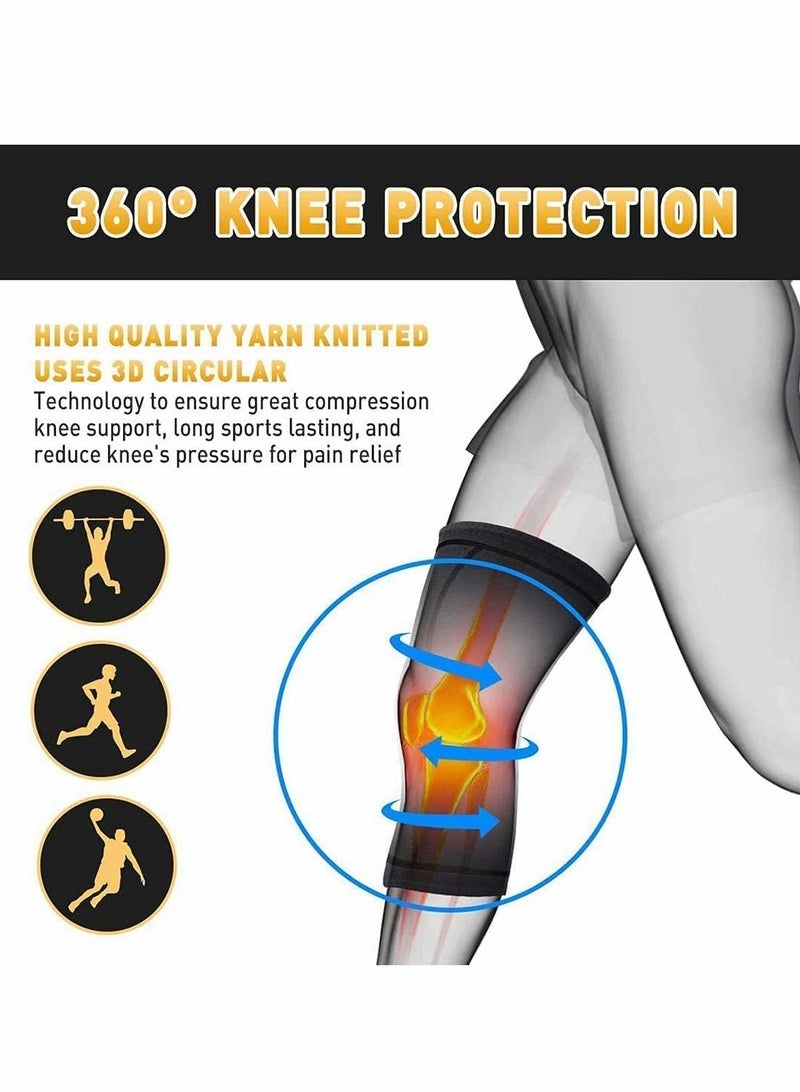 Excefore Knee Brace Adjustable Support, Pads Open-Patella Stabilizer Anti Slip with High Grade Quality Breathable Neoprene for Any Sport Protection, Recovery and Pain Relief - Image 4
