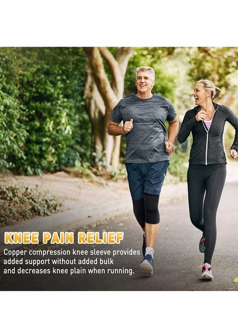 Excefore Knee Brace Adjustable Support, Pads Open-Patella Stabilizer Anti Slip with High Grade Quality Breathable Neoprene for Any Sport Protection, Recovery and Pain Relief - Image 2