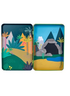Floss & Rock Dino Magnetic Playtime | Reusable Dinosaur-Themed Magnetic Activity Set for Kids 3+ | Fold-Out Play Scene with Magnets for Imaginative Fun  - Image 3