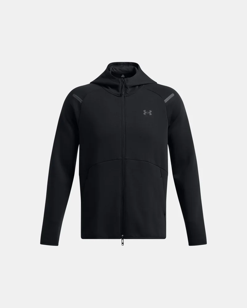 Under Armour Black Men's Unstoppable Fleece Full-Zip Hoodie for Men | Best Price UAE