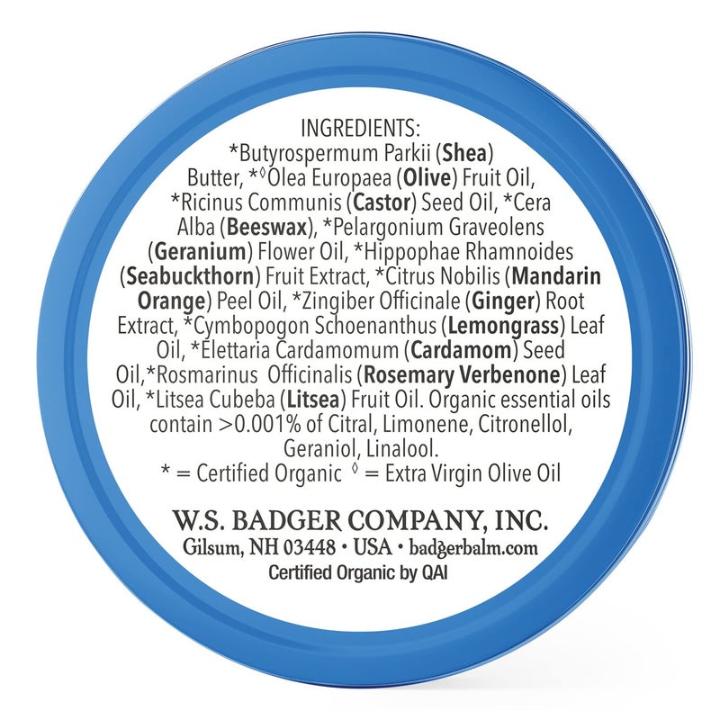 Badger Cuticle Care, 100% Organic Cuticle Cream for Natural Nail Care, Soothe & Restore Dry & Splitting Cuticles, Rich Shea Butter, Light Citrus Scent, .75oz Tin - Image 2