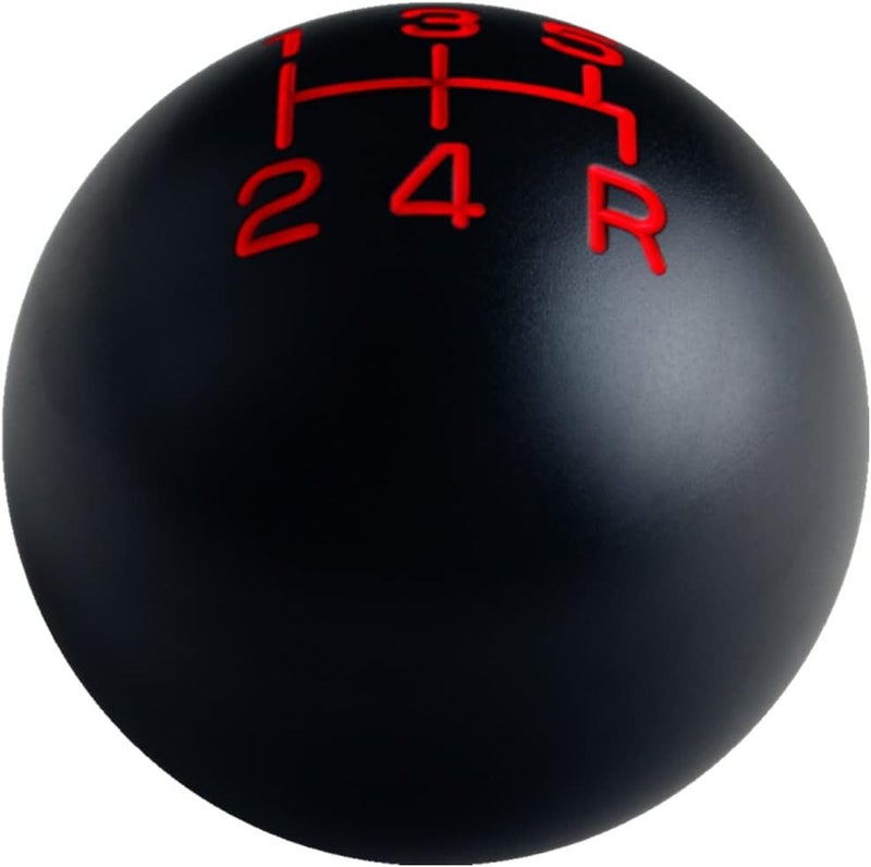 DEWHEL 5 Speed Imprinted Manual Transmission Shift Knob - Black Aluminum - Image 2