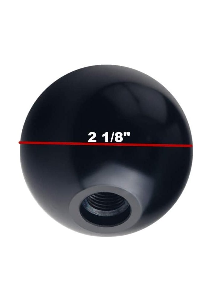 DEWHEL 5 Speed Imprinted Manual Transmission Shift Knob - Black Aluminum - Image 3