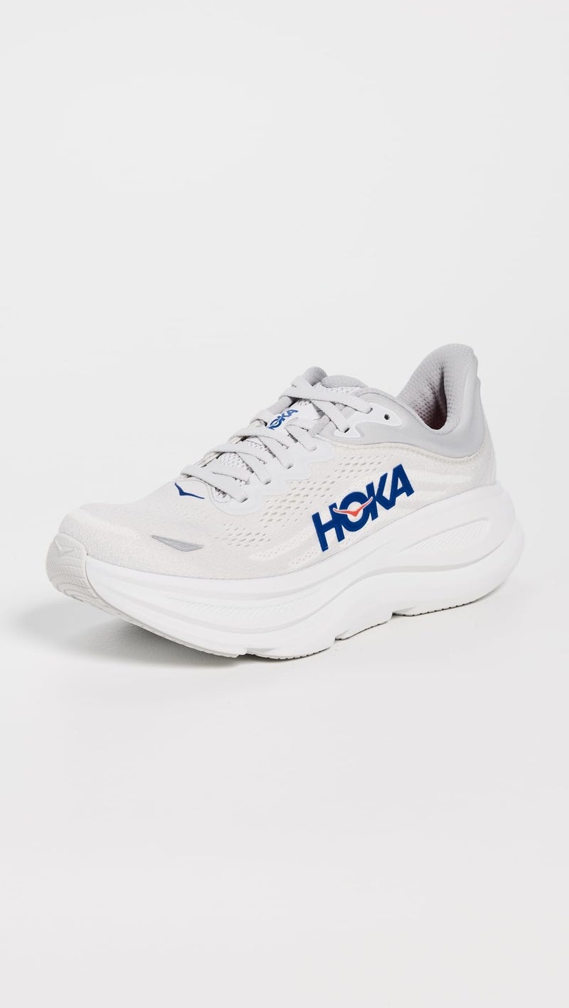Hoka Men's Bondi 9 Sneaker, Cosmic Grey/Ultramarine, 10 - Image 2
