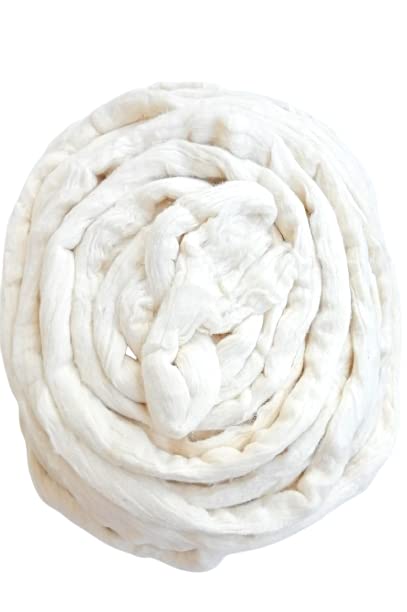 Hookcart White Cotton for Pooja Wicks Cotton for Pooja Loose 1kg - Image 1