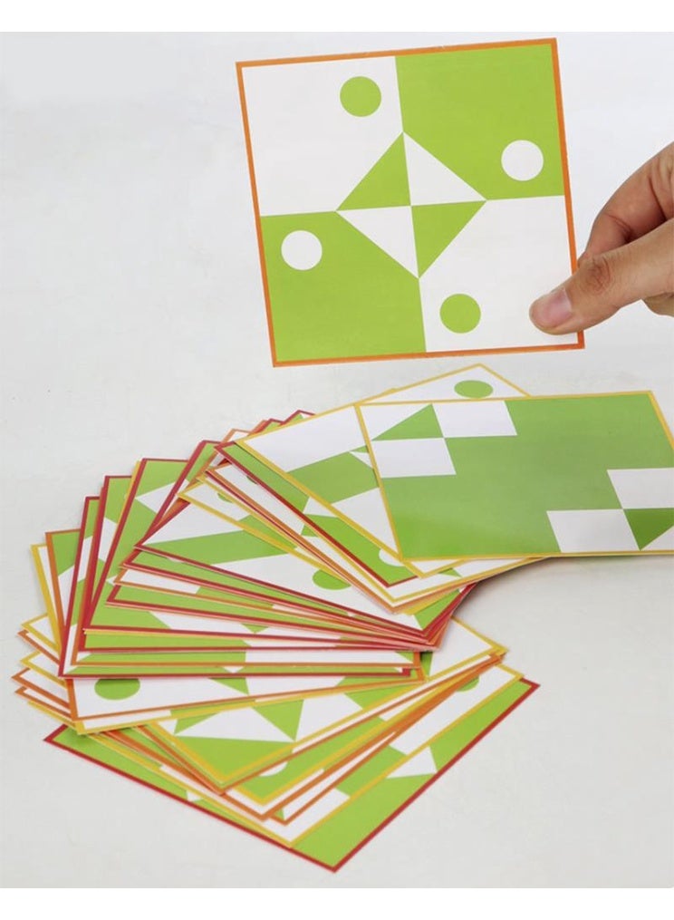 بيبيجو لغزى التجميع الخشبي ثلاثي الأبعاد - لعبة تعليمية للمنطق الرياضي للأطفال، تحدي ذهني يُنشئ بنفسك، لعبة لتفكير مُبدع، كتل خشبية خضراء وبيضاء - Image 5