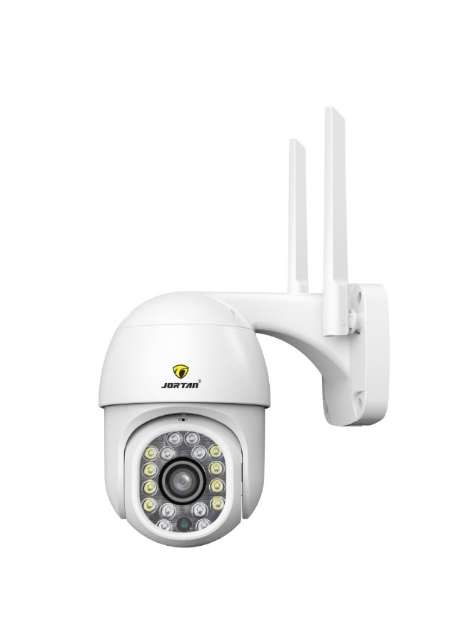 Jortan 3MP Security Dome Surveillance Camera with Color Night Vision, H.265 Encoding, Two-Way Audio, Smart Detection and Wi-Fi Connectivity IP66, for Indoor or Outdoor Use - Image 1
