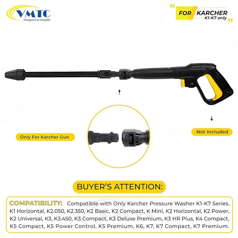 VMTC Dirt Blaster Turbo Nozzle Lance Compatible with Karcher Pressure Washer K1K7 HighPressure Car Washer Accessory - Image 2