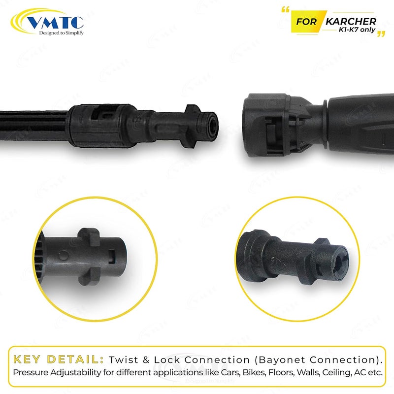 VMTC Dirt Blaster Turbo Nozzle Lance Compatible with Karcher Pressure Washer K1K7 HighPressure Car Washer Accessory - Image 3