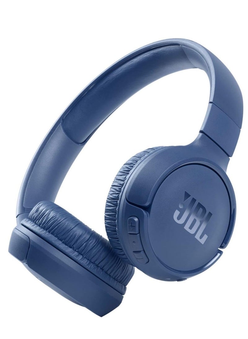 JBL JBL Tune 510BT: Wireless On-Ear Headphones with Purebass Sound - Blue  - Image 1