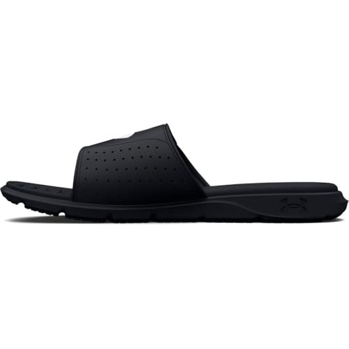 Under Armour Men's Ignite Pro Slide, (001) Black/Black/White, 9, US - Image 4