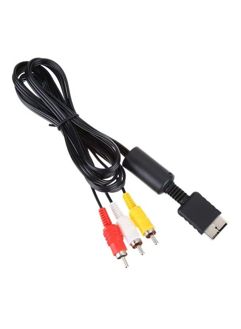 Audio Video Cable For Sony PS/PS2/PS3 Black/White/Red  - Image 1